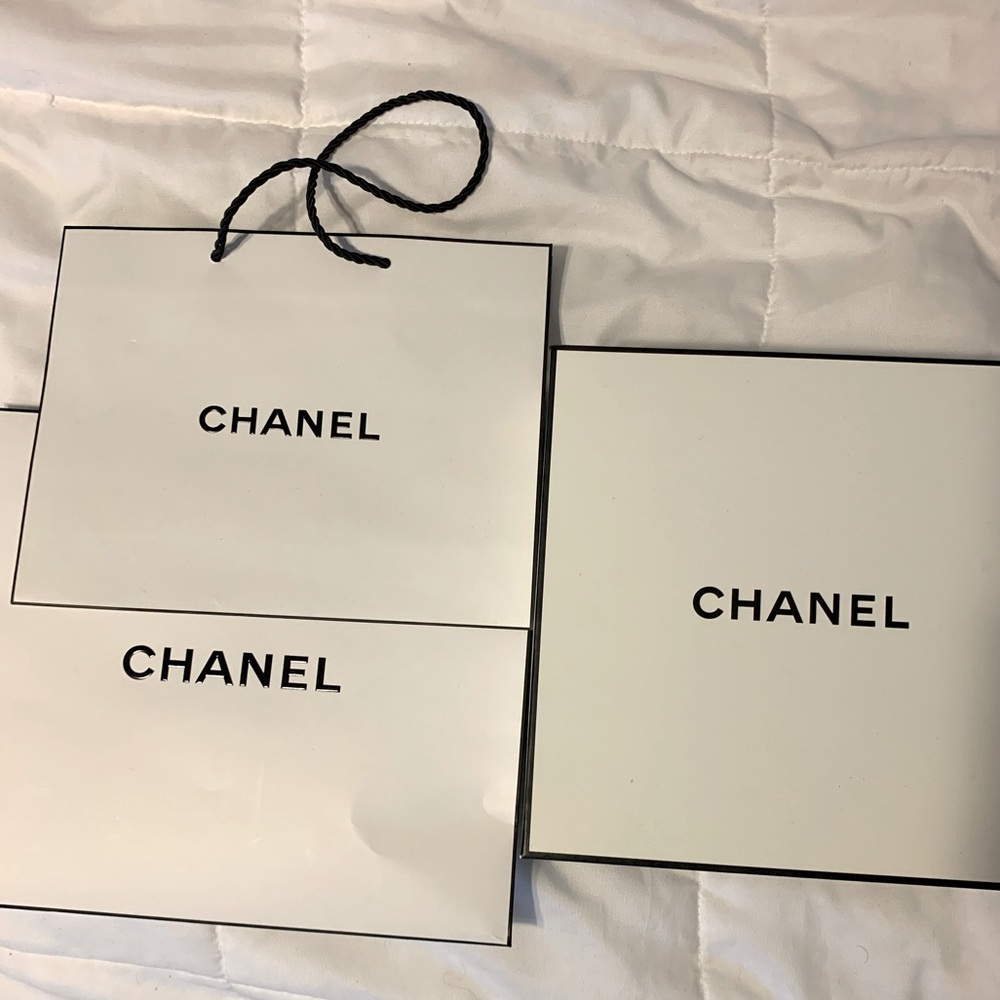 Chanel shopping bags and box